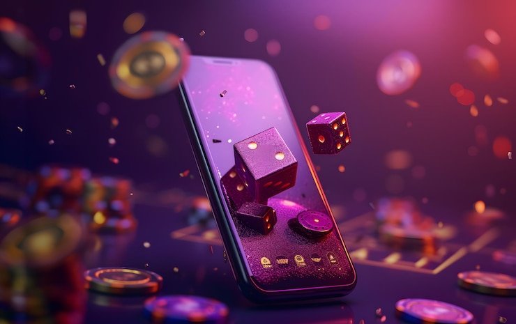 Mobile device displaying wild slots gameplay with touch controls and landscape orientation